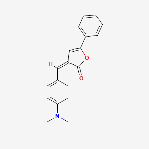molecular formula C21H21NO2 B5771561 3-[4-(diethylamino)benzylidene]-5-phenyl-2(3H)-furanone 