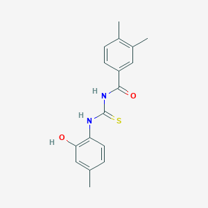 N-{[(2-hydroxy-4-methylphenyl)amino]carbonothioyl}-3,4-dimethylbenzamide