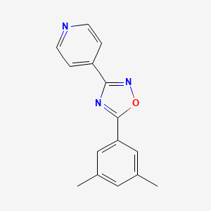 4-[5-(3,5-dimethylphenyl)-1,2,4-oxadiazol-3-yl]pyridine