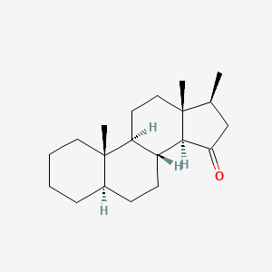 molecular formula C20H32O B577159 17beta-Methyl-5alpha-androstan-15-one CAS No. 14012-10-3