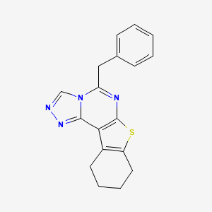 molecular formula C18H16N4S B5771617 5-benzyl-8,9,10,11-tetrahydro[1]benzothieno[3,2-e][1,2,4]triazolo[4,3-c]pyrimidine 