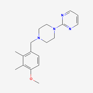 molecular formula C18H24N4O B5771621 2-[4-(4-methoxy-2,3-dimethylbenzyl)-1-piperazinyl]pyrimidine 