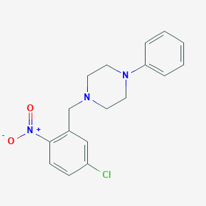 molecular formula C17H18ClN3O2 B5771626 1-(5-chloro-2-nitrobenzyl)-4-phenylpiperazine 