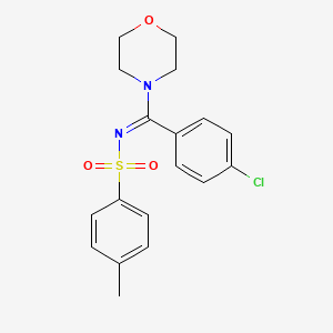 N-[(4-chlorophenyl)(4-morpholinyl)methylene]-4-methylbenzenesulfonamide