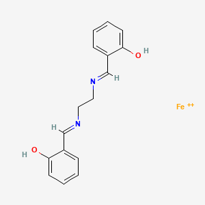 molecular formula C16H16FeN2O2+2 B577167 N,N'-DISALICYLAL-ETHYLENEDIAMINE IRON(II) CAS No. 14167-12-5