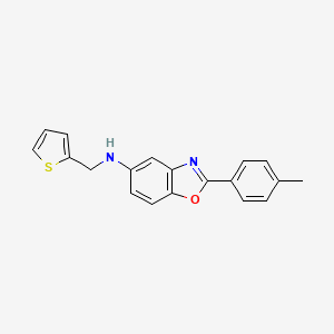 2-(4-methylphenyl)-N-(2-thienylmethyl)-1,3-benzoxazol-5-amine