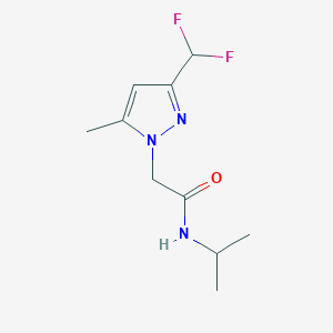 molecular formula C10H15F2N3O B5771676 2-[3-(difluoromethyl)-5-methyl-1H-pyrazol-1-yl]-N-isopropylacetamide 