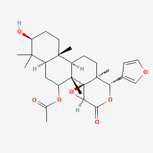 molecular formula C28H38O7 B577168 Dihydro-beta-gedunol CAS No. 10314-89-3