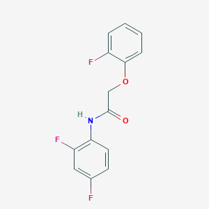 molecular formula C14H10F3NO2 B5771681 N-(2,4-difluorophenyl)-2-(2-fluorophenoxy)acetamide 