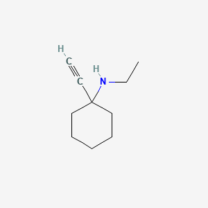 molecular formula C10H17N B577169 N-ethyl-1-ethynylcyclohexan-1-amine CAS No. 14465-49-7