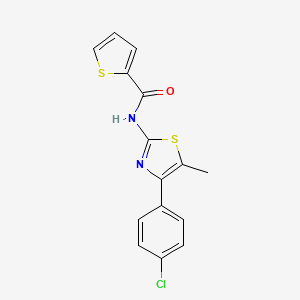 N-[4-(4-chlorophenyl)-5-methyl-1,3-thiazol-2-yl]-2-thiophenecarboxamide