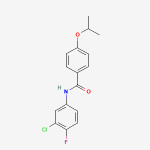 N-(3-chloro-4-fluorophenyl)-4-isopropoxybenzamide