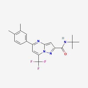 molecular formula C20H21F3N4O B5771744 N-tert-butyl-5-(3,4-dimethylphenyl)-7-(trifluoromethyl)pyrazolo[1,5-a]pyrimidine-2-carboxamide CAS No. 438219-63-7