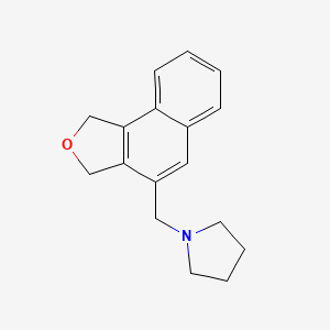 molecular formula C17H19NO B5771750 1-(1,3-dihydronaphtho[1,2-c]furan-4-ylmethyl)pyrrolidine 