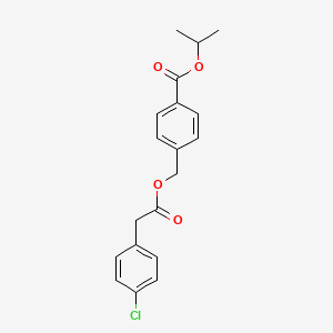 isopropyl 4-({[(4-chlorophenyl)acetyl]oxy}methyl)benzoate