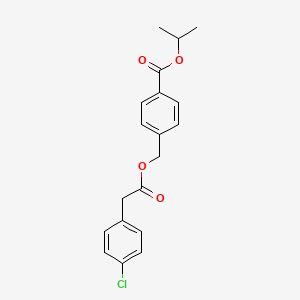 molecular formula C19H19ClO4 B5771751 Isopropyl 4-({[2-(4-chlorophenyl)acetyl]oxy}methyl)benzoate 