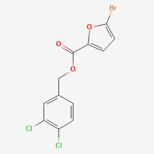 molecular formula C12H7BrCl2O3 B5771765 3,4-dichlorobenzyl 5-bromo-2-furoate 