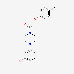 molecular formula C20H24N2O3 B5771771 1-(3-methoxyphenyl)-4-[(4-methylphenoxy)acetyl]piperazine 