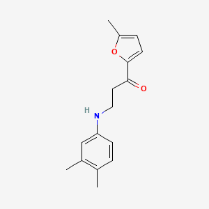 3-[(3,4-dimethylphenyl)amino]-1-(5-methyl-2-furyl)-1-propanone