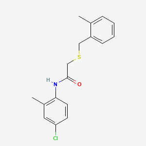 N-(4-chloro-2-methylphenyl)-2-[(2-methylbenzyl)thio]acetamide