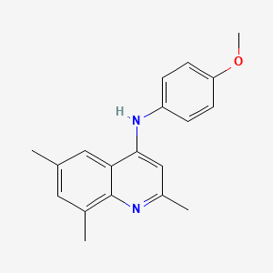N-(4-methoxyphenyl)-2,6,8-trimethyl-4-quinolinamine