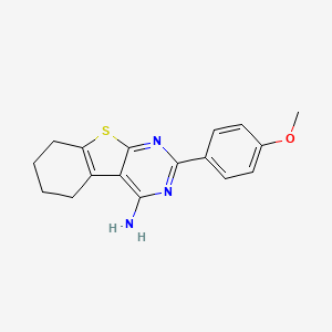 2-(4-methoxyphenyl)-5,6,7,8-tetrahydro[1]benzothieno[2,3-d]pyrimidin-4-amine
