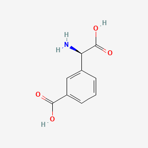 molecular formula C9H9NO4 B577181 (R)-2-Amino-2-(3-carboxyphenyl)acetic acid CAS No. 13861-01-3