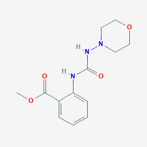 molecular formula C13H17N3O4 B5771813 methyl 2-{[(4-morpholinylamino)carbonyl]amino}benzoate 