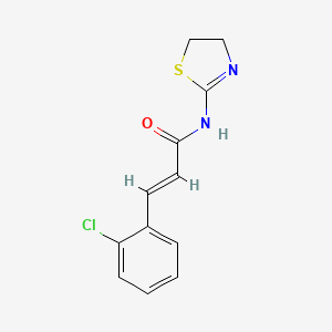 3-(2-chlorophenyl)-N-(4,5-dihydro-1,3-thiazol-2-yl)acrylamide