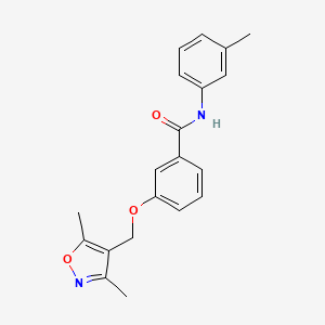 3-[(3,5-dimethyl-4-isoxazolyl)methoxy]-N-(3-methylphenyl)benzamide
