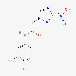 N-(3,4-dichlorophenyl)-2-(3-nitro-1H-1,2,4-triazol-1-yl)acetamide