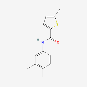 molecular formula C14H15NOS B5771879 N-(3,4-dimethylphenyl)-5-methyl-2-thiophenecarboxamide 