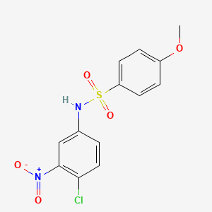 molecular formula C13H11ClN2O5S B5771930 N-(4-chloro-3-nitrophenyl)-4-methoxybenzenesulfonamide 