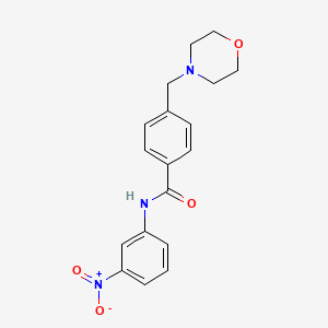 4-(4-morpholinylmethyl)-N-(3-nitrophenyl)benzamide