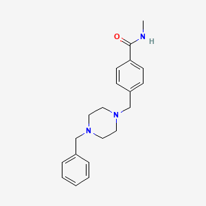 molecular formula C20H25N3O B5771995 4-[(4-benzyl-1-piperazinyl)methyl]-N-methylbenzamide 