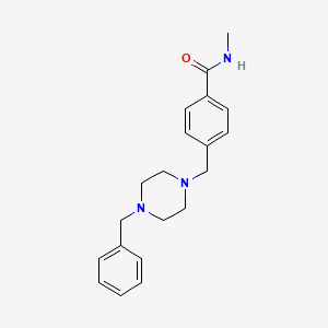 4-[(4-benzyl-1-piperazinyl)methyl]-N-methylbenzamide