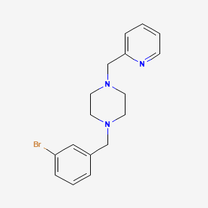 molecular formula C17H20BrN3 B5772023 1-(3-bromobenzyl)-4-(2-pyridinylmethyl)piperazine 