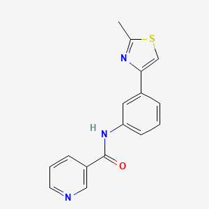 N-[3-(2-methyl-1,3-thiazol-4-yl)phenyl]nicotinamide