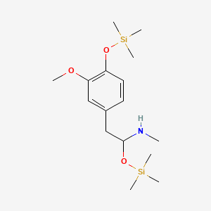 molecular formula C16H31NO3Si2 B577205 Metanephrine bis(trimethylsilyl) ether CAS No. 10538-87-1