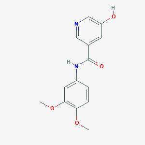 N-(3,4-dimethoxyphenyl)-5-hydroxynicotinamide