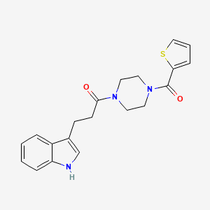 3-{3-oxo-3-[4-(2-thienylcarbonyl)-1-piperazinyl]propyl}-1H-indole