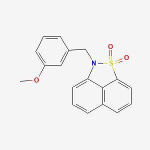 molecular formula C18H15NO3S B5772067 2-(3-methoxybenzyl)-2H-naphtho[1,8-cd]isothiazole 1,1-dioxide 