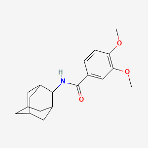 molecular formula C19H25NO3 B5772072 N-2-adamantyl-3,4-dimethoxybenzamide 