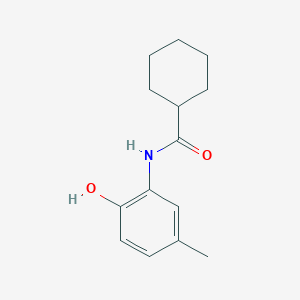 molecular formula C14H19NO2 B5772077 N-(2-hydroxy-5-methylphenyl)cyclohexanecarboxamide 