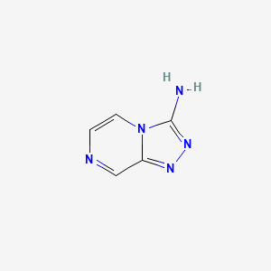 molecular formula C5H5N5 B577209 [1,2,4]Triazolo[4,3-a]pyrazin-3-amine CAS No. 13258-12-3