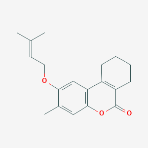 3-methyl-2-[(3-methyl-2-buten-1-yl)oxy]-7,8,9,10-tetrahydro-6H-benzo[c]chromen-6-one