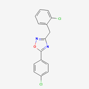 3-(2-chlorobenzyl)-5-(4-chlorophenyl)-1,2,4-oxadiazole