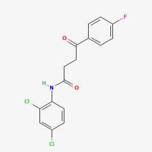 molecular formula C16H12Cl2FNO2 B5772112 N-(2,4-dichlorophenyl)-4-(4-fluorophenyl)-4-oxobutanamide 