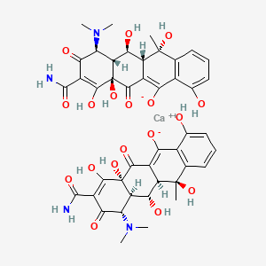 molecular formula C44H46CaN4O18 B577212 Calcium oxytetracycline CAS No. 13303-91-8