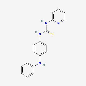 molecular formula C18H16N4S B5772141 N-(4-anilinophenyl)-N'-2-pyridinylthiourea 